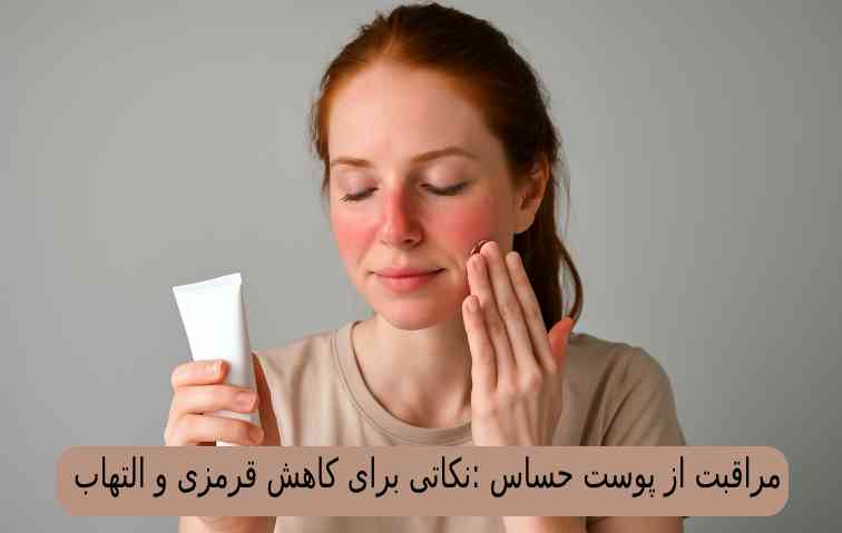 مراقبت از پوست حساس :نکاتی برای کاهش قرمزی و التهاب