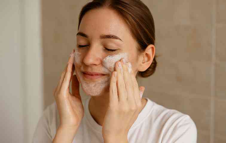 استفاده از شوینده ملایم بدون صابون
